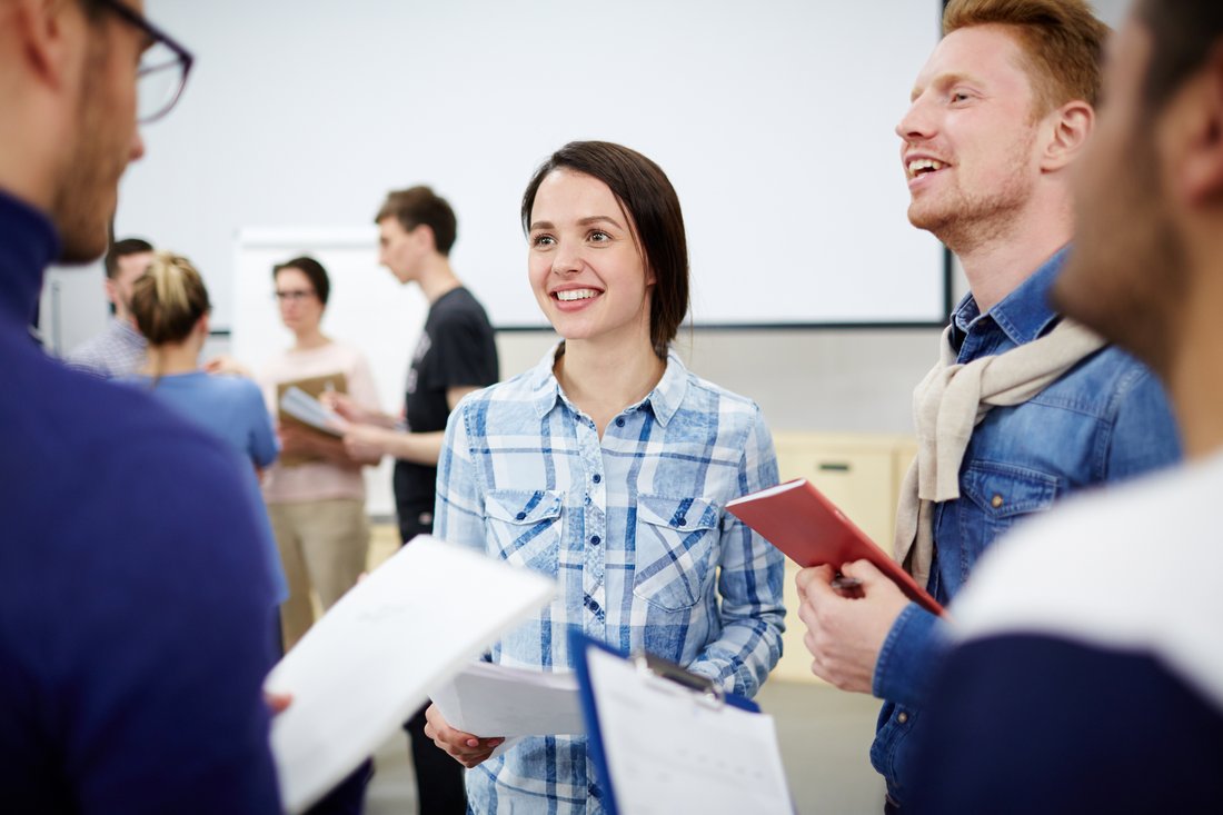 Rozmowa uczestników po seminarium